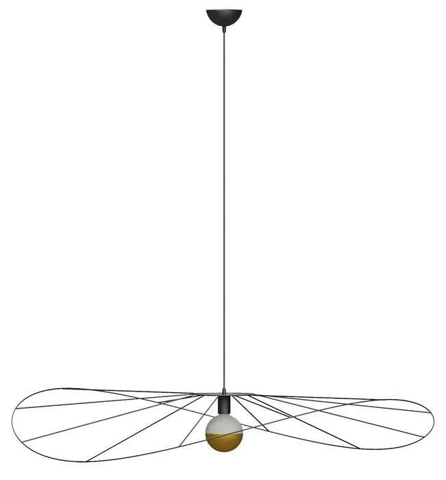 Czarna industrialna lampa wisząca druciana 140 cm Z9-G36