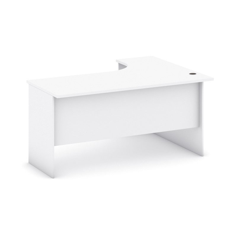 B2B Partner Biurko ergonomiczne lewe, biały 437433