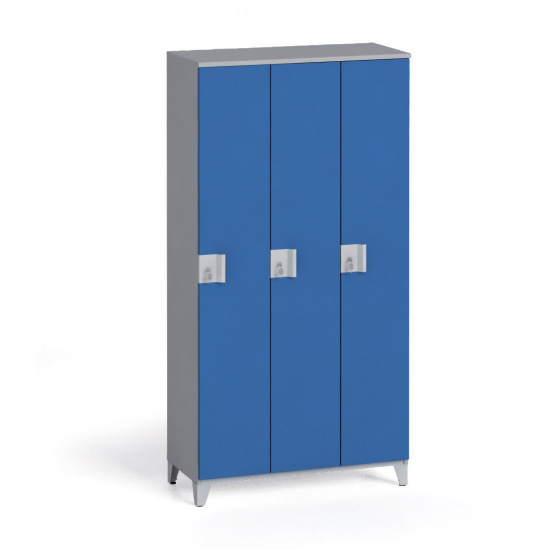B2B Partner Szafa trzyczęściowa 1750 x 900 x 400 mm, sivá/szary 6100910