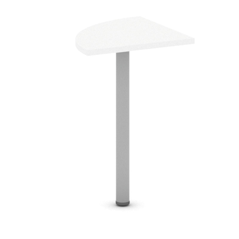 B2B Partner Narożnik biurka, 800x800x750 mm, biały 437434