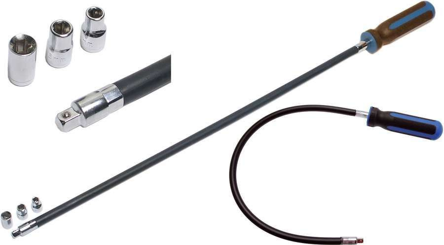 BGS Technic Wkrętak z nasadkami  4 - 5 - 7 mm