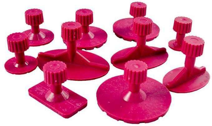 JBM Zestaw do usuwania wgnieceń, 10 grzybków-adapterów D.13844