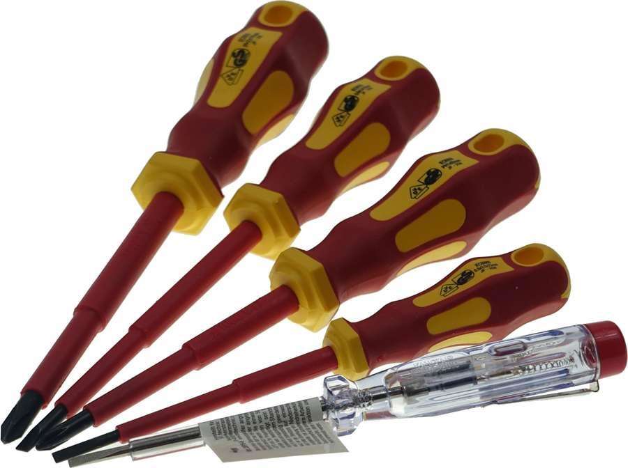 Kraftmann Wkrętaki izolowane 1000V,  5 szt. B.35815