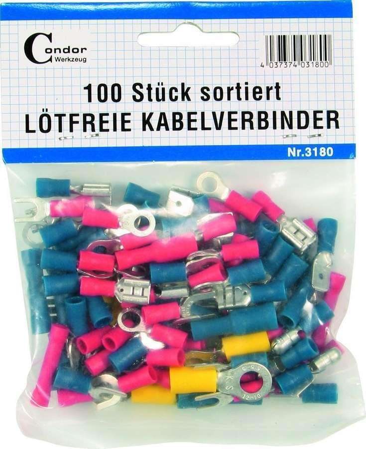 CONDOR Konektory elektryczne Werkzeug 100 szt.