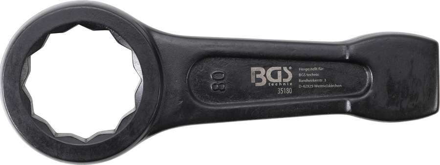 BGS Technic Klucz oczkowy do pobijania 80 mm B.35180
