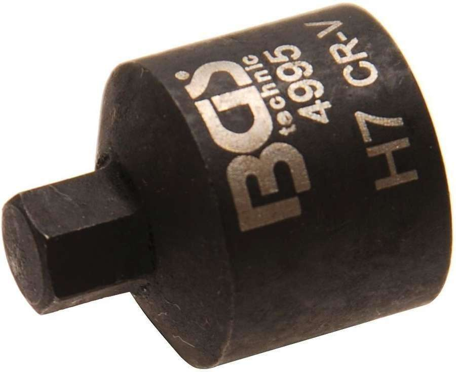 BGS zacisk hamulcowy do zastosowań wewnętrznych, 6-kątna, bardzo krótki, 7 MM, 1 sztuki, 4995