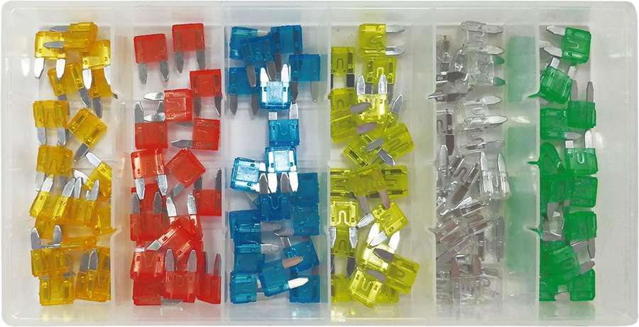 Bgs Technic Bezpieczniki samochodowe, 11 mm,  96 szt. Mini B.8126