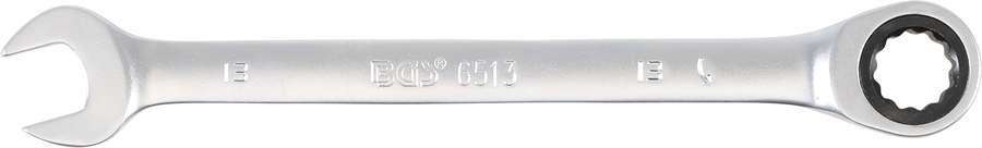 BGS Technic Klucz oczk. płaski 13 mm z grzechotką B.6513