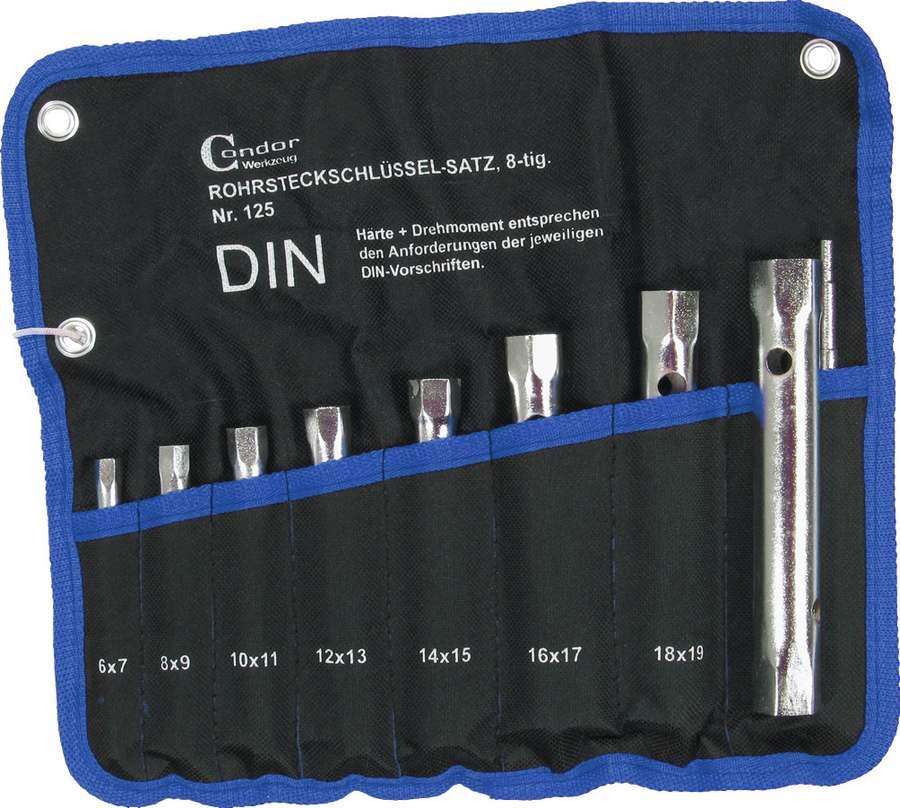 Condor Werkzeug Klucze rurowe 6-22 mm, 8 szt. C.125