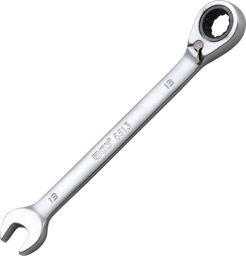 BGS Technic Klucz oczk, płaski 13 mm z grzechotką B.6613