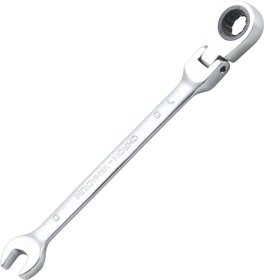 BGS Technic Klucz oczk, płaski. 8 mm z grzech i przegubem B.6708
