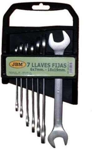 JBM Klucze płaskie 6-19 mm,  7 szt. D.50561