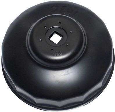 BGS oelfilterkappe z blachy stalowej, 99 MM X 15 kant, lakierowany na czarno, 1036 1036