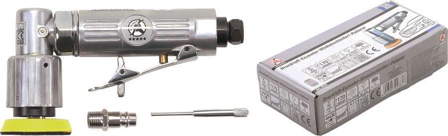 Kraftmann Polerka pneumatyczna kątowa, 170 mm B.9781