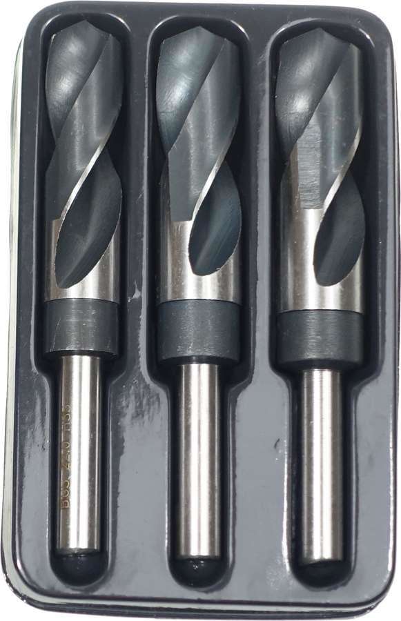 BGS Technic 8986 zestaw wierteł HSS wiertło komplet 22  24  25 MM z 13 MM z trzonem