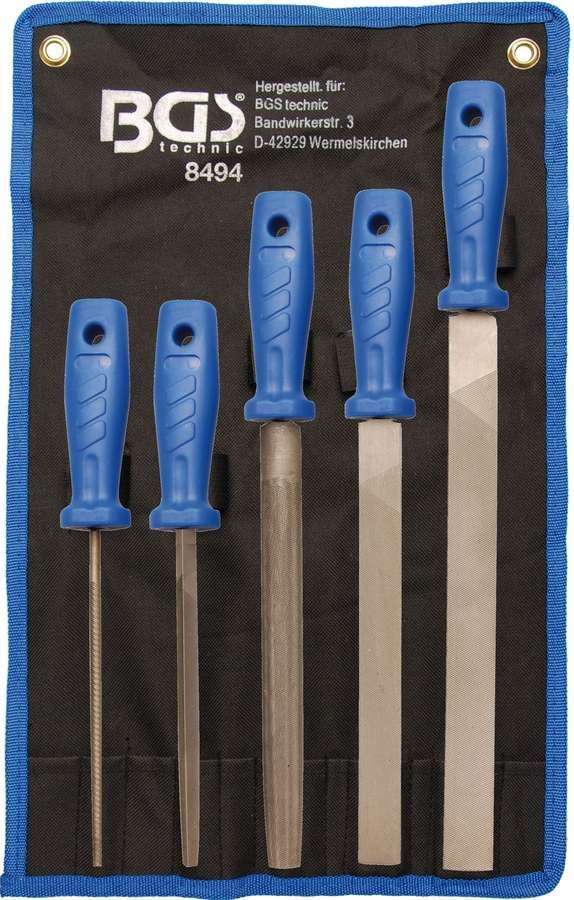 Bgs Technic Pilniki ślusarskie 150-250 mm, 5 szt. B.8494