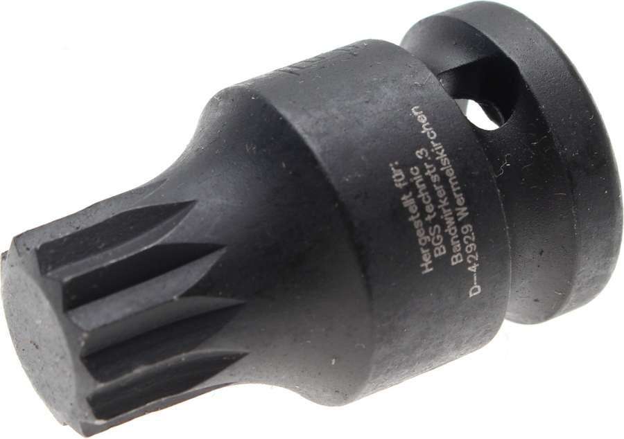 BGS Siła  wkładka bit, uzębienie wewnętrzne, M16, 12,5 X 40 MM, 1 sztuka, 5381-M16