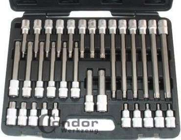 Condor Werkzeug Nasadki Torx T20-T 70, 32 szt. C.5082