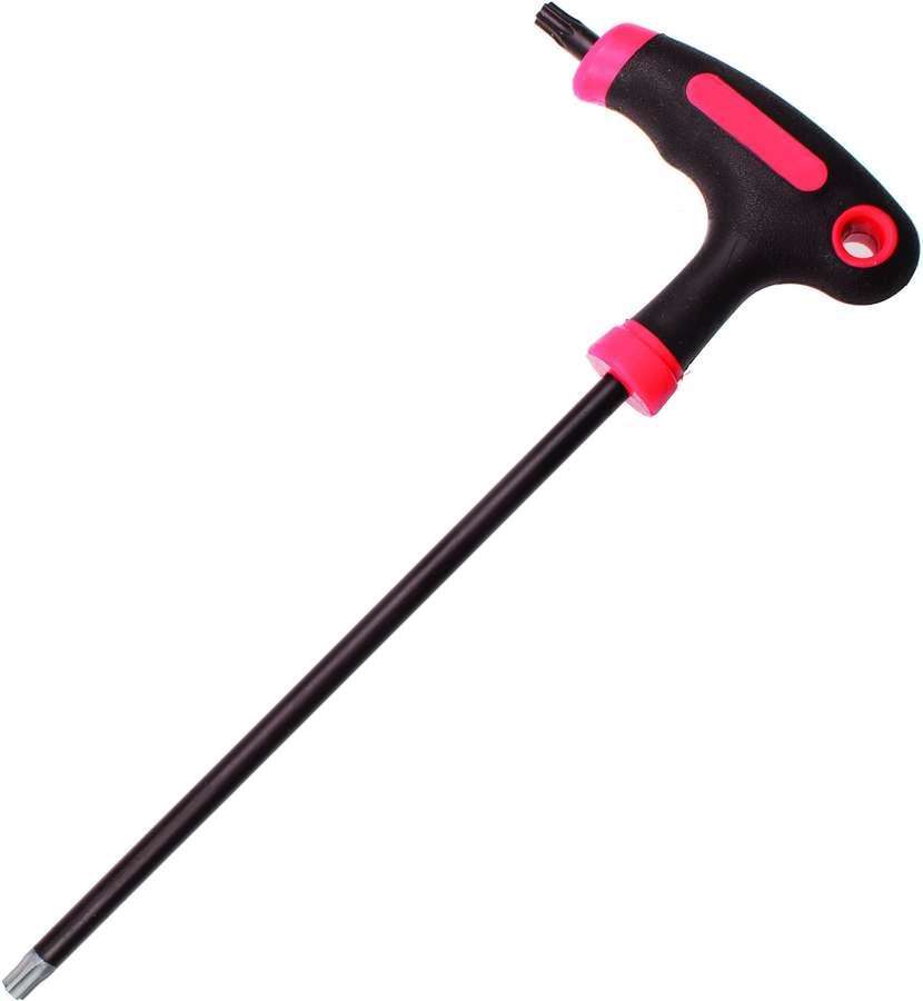 Kraftmann 7880-T10 wkrętak z uchwytem T i bocznym ostrzem, profil T (do Torx) z otworem lub bez T10, długość 145 mm
