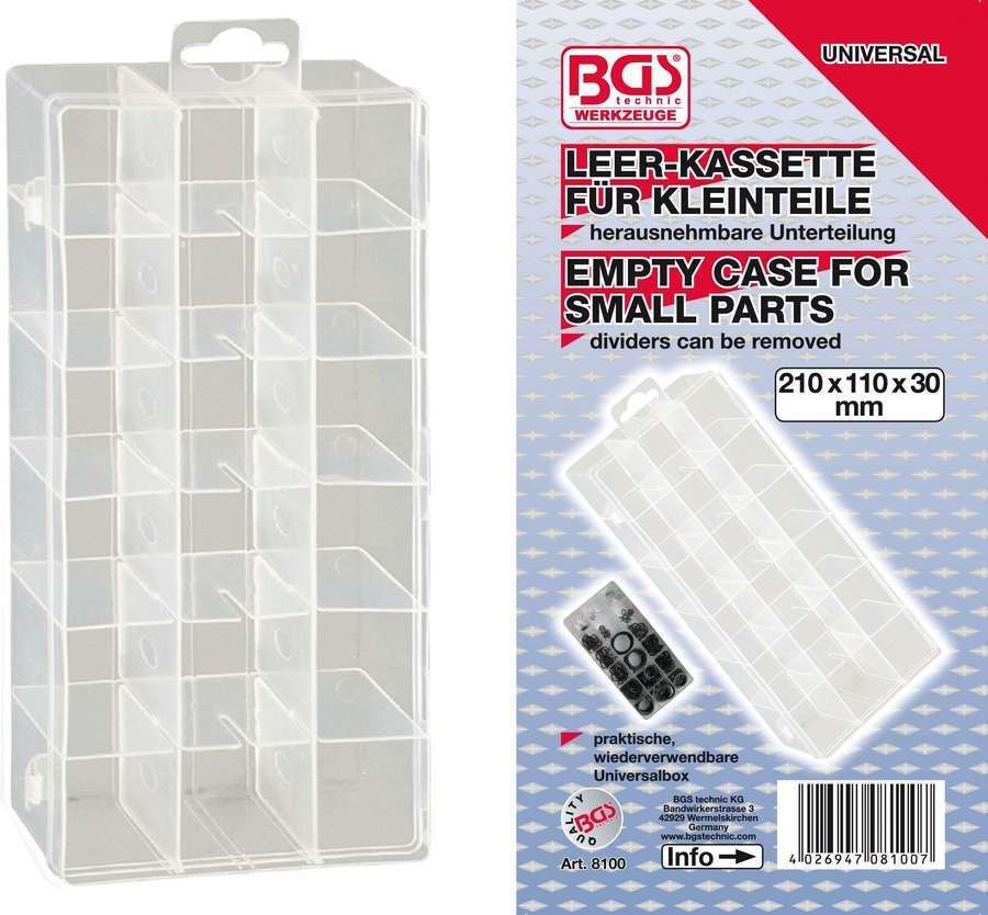 BGS kasety leer na małe części, BGS-8100
