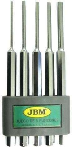 JBM Wybijaki cylindryczne 4-8 mm, 5 szt. D.52013