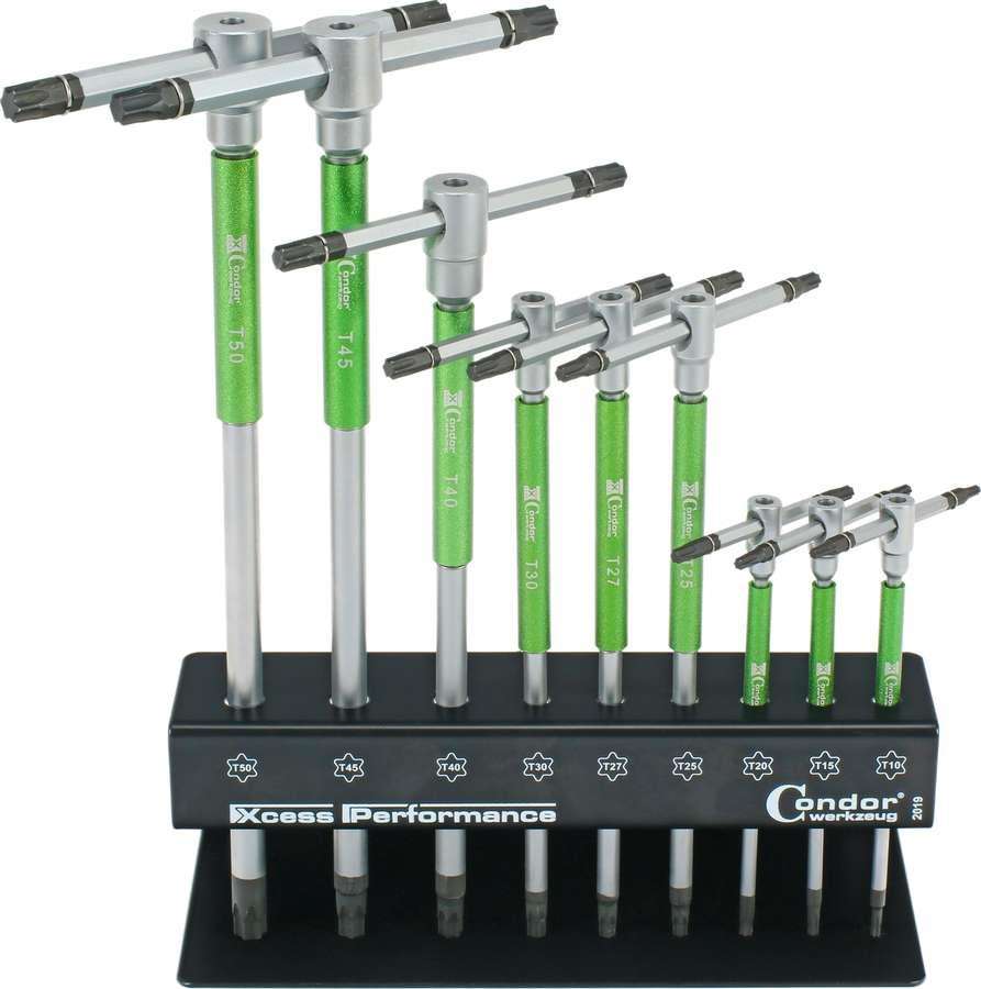 Condor Werkzeug X-cess Klucze Torx T10-T50 typu T, 9 szt. C.2019