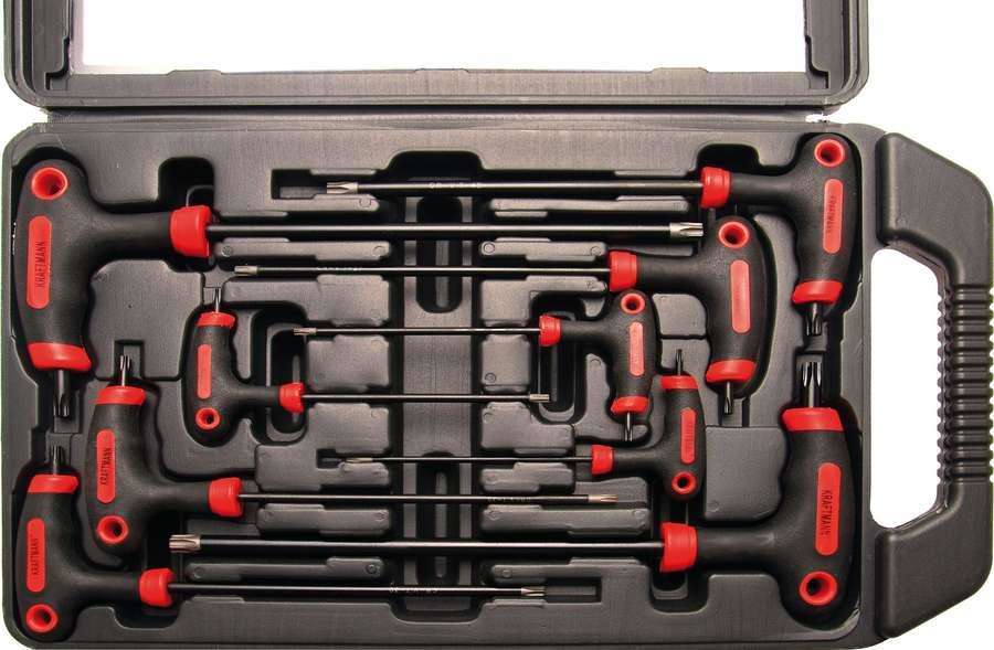 Kraftmann Klucze Torx T10-T50 typu T, 9 szt. B.7880