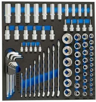 CONDOR Werkzeug Wkład wózka - narzędzia calowe, 81 el. WC.7181