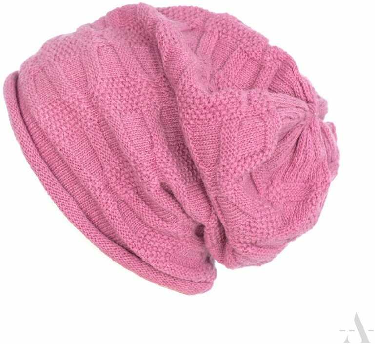Wełniana czapka unisex różowy
