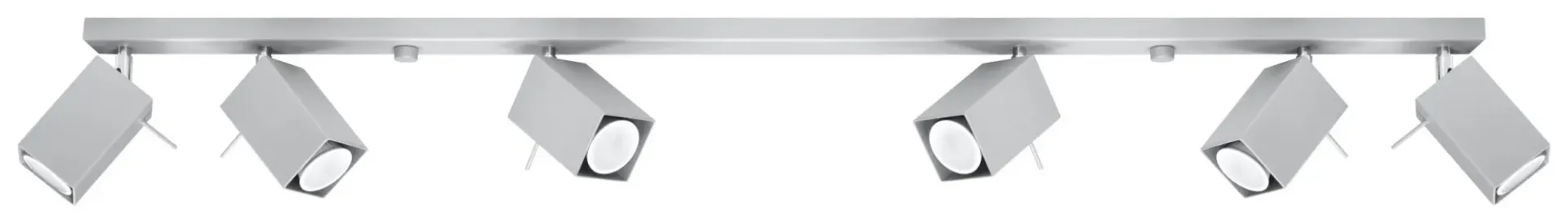 Szary plafon punktowy z reflektorami - EX515 S6-G52
