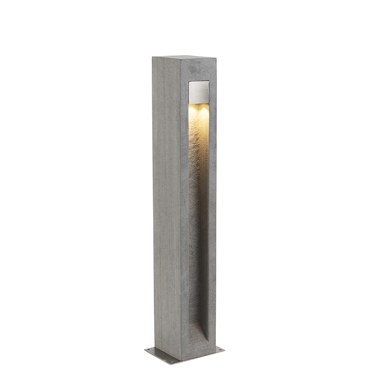 QAZQA Nowoczesna lampa zewnętrzna szara 70cm - Sneezy