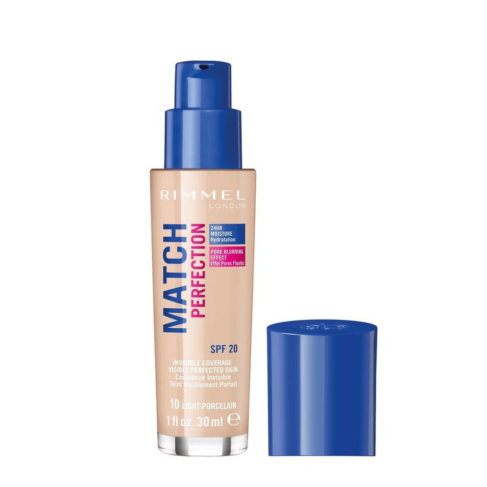 Rimmel Match Perfection Foundation 010 Light Porcelain 34778804010