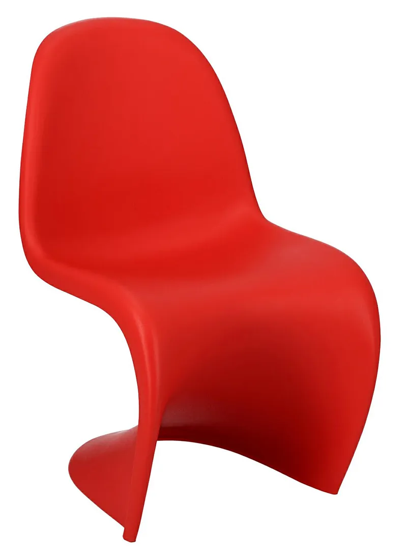 Czerwone krzesło designerskie - Alvine