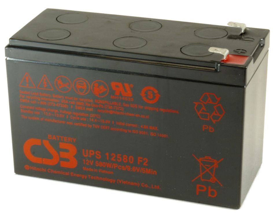 Akumulator AGM CSB UPS 12580 F2 (12V 10,5Ah)