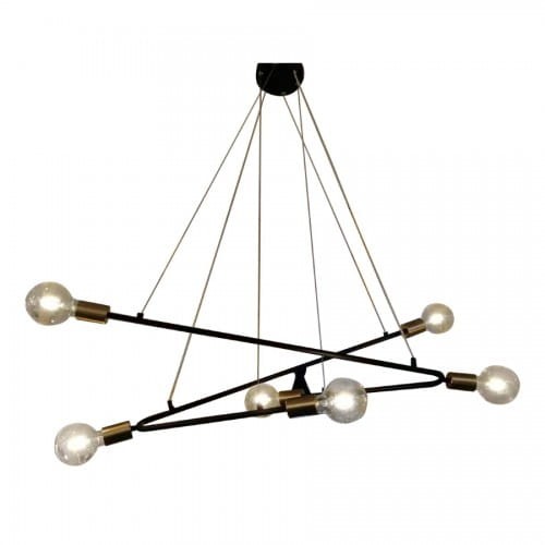 Light Prestige Estrella 6 wisząca czarna LP-075/6P BK