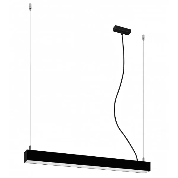 Czarna lampa wisząca LED do biura 4000 K - EX618 N2-H47