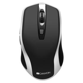 Mysz Canyon CNS-CMSW19B s bezdrátovým nabíjením (CNS-CMSW19B) Czarna/Srebrna