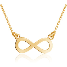 Złoty Naszyjnik Celebrytka 333 Nieskończoność Grawer