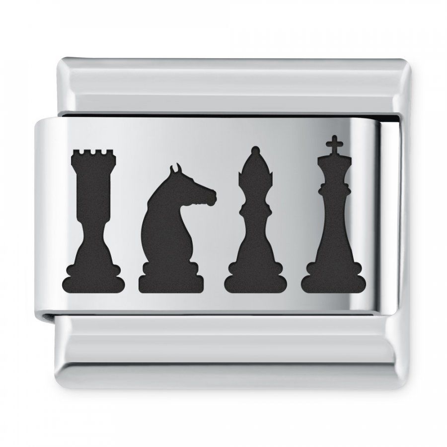 Murrano ITALIAN CHARMS Symbole Hobby Szachy IH-202