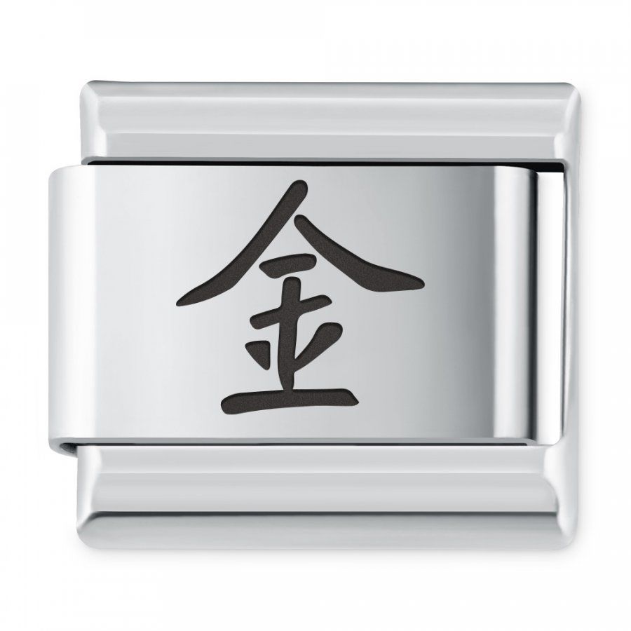 Murrano ITALIAN CHARMS Symbole Chińskie Metal IH-153