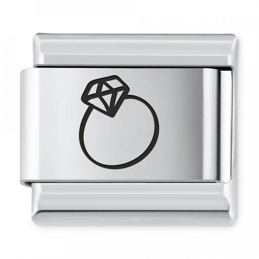 Murrano ITALIAN CHARMS Symbole Miłosne Pierścionek IH-132