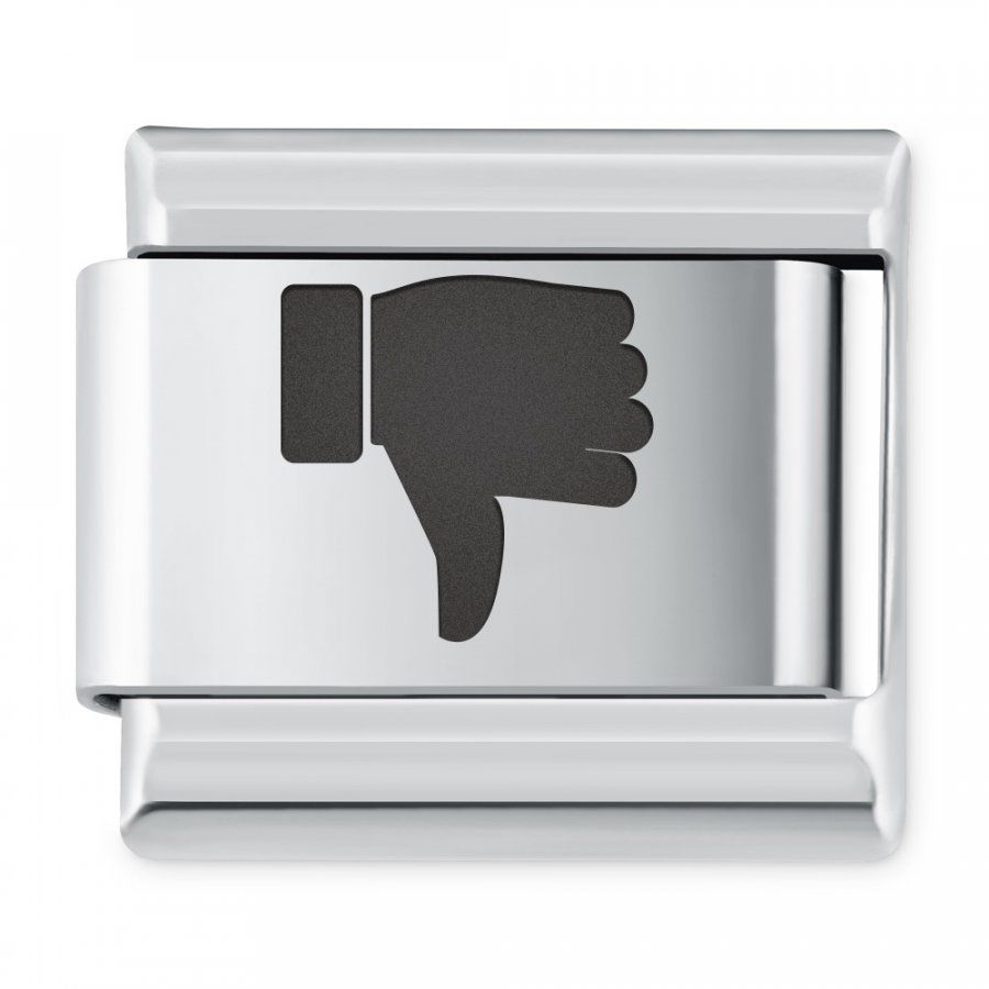 Murrano ITALIAN CHARMS Symbole Gesty Dislike IH-188