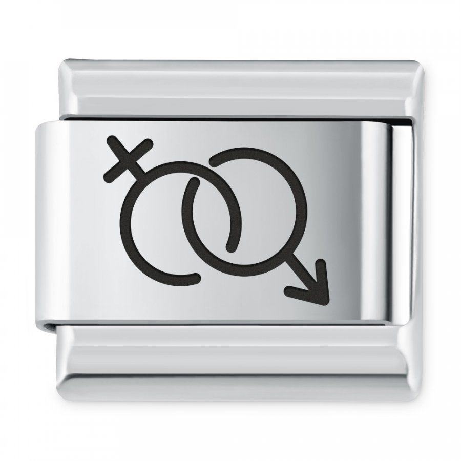 Murrano ITALIAN CHARMS Symbole Miłosne Para IH-123