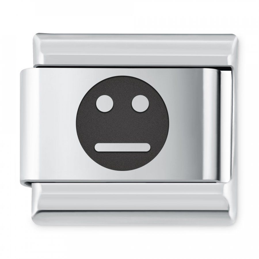 Murrano ITALIAN CHARMS Symbole Emocje Emotka Obojętność IH-181