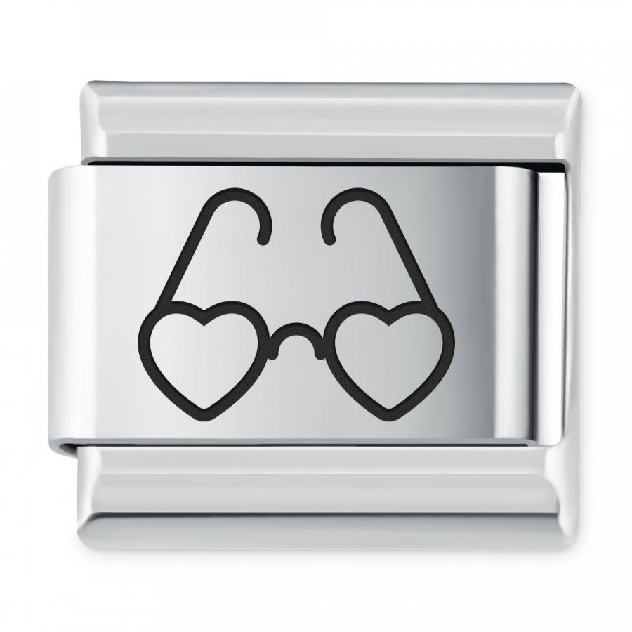 Murrano ITALIAN CHARMS Symbole Miłosne Okulary IH-131