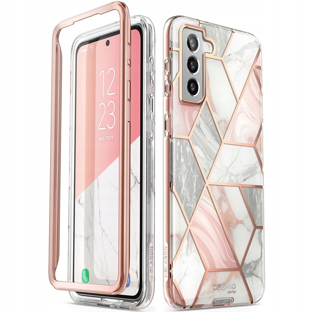 Supcase OUTLET: Etui pancerne i-Blason Cosmo noSP Galaxy S21 5G, marmurowe różowe