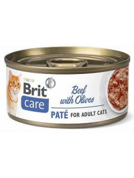 Brit Care Kot Care Cat Beef with Olives Mokra karma z wołowiną i oliwkami 70g