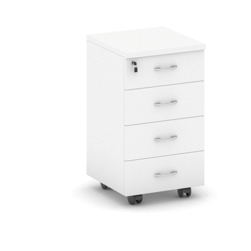 B2B Partner Szafka na kółkach MIRELLI A+, 400x480x650 mm, biały 437436