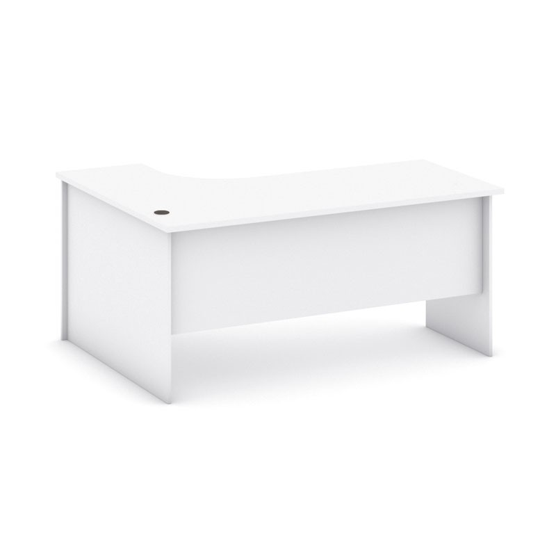 B2B Partner Biurko ergonomiczne prawe, biały 437448
