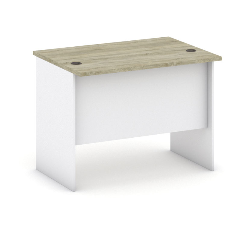 B2B Partner Biurko proste, długość 1000 mm, biały/dąb sonoma 437483
